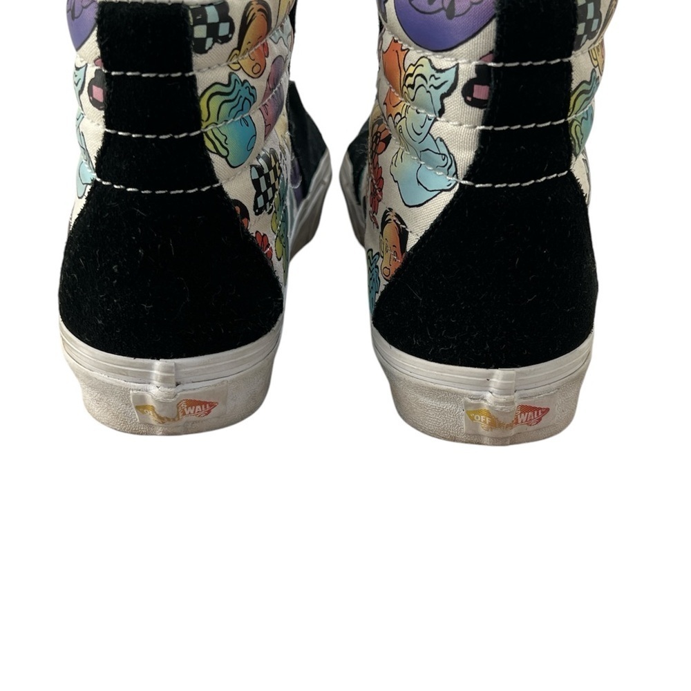 Vans Black and White High-Top Sneakers with Suede Finish - Picture 3 of 4